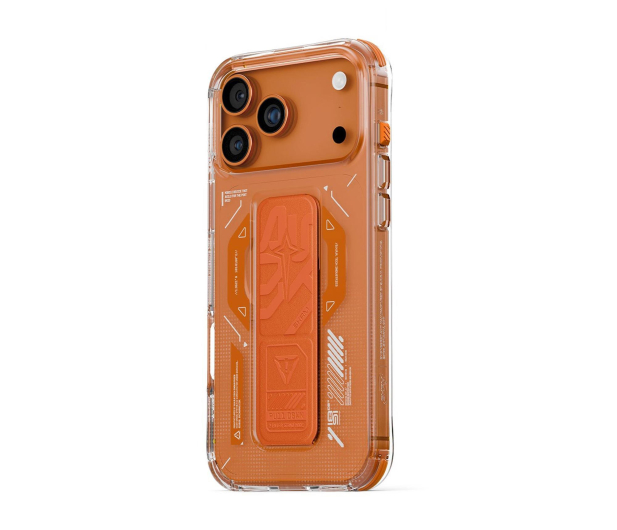 Skinarma Helio Mag-charge + Grip stand do iPhone 17 Pro Max pomarańcz - 1416306 - zdjęcie 3